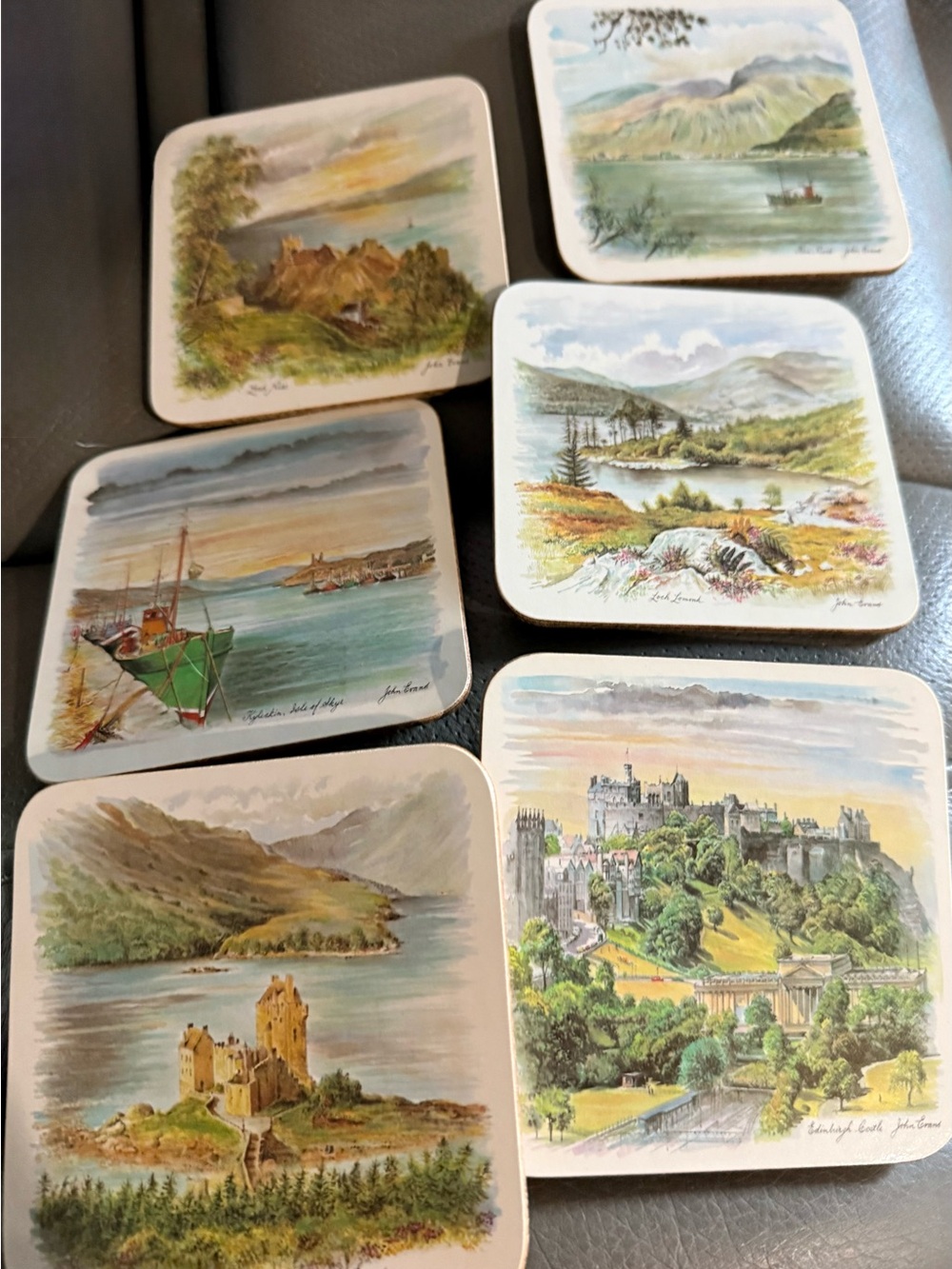 Clover Leaf Vintage Cork coasters in Great Vintage condition